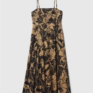 GAP Printed Square-Neck Empire Dress